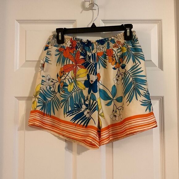 Ontwelfth Tropical floral lined shorts. NWOT - Picture 1 of 7